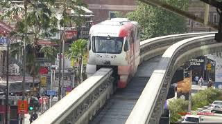 The Monorail System in Kuala Lumpur Malaysia  Monorel KL - 吉隆坡單軌列車