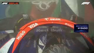 Leaked Radio Visa Cash App RB Daniel Ricciardo After Crash With Alex Albon Japanese Grand Prix F1