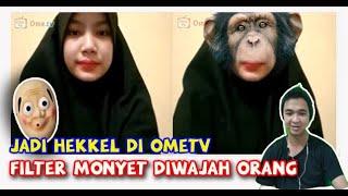 H4CK KAMERA OME TV - PRANK CERMIN FILTER MONYET