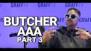 BUTCHER AAA On His Desire to Battle-Rap Benny The Butcher and His Early Art Training Part 3