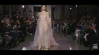 GEORGES HOBEIKA See through lingerie fashion #supermodels #ramp no bra