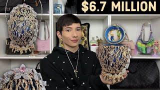 WORLDS MOST EXPENSIVE HANDBAG Debbie Wingham Emu Egg 6.7 MILLION dollars