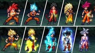 Goku JUS All Transformations Base-KK-FSS-SSJ1-SSJ2-SSJ3-SSJ4-SSJG-SSB-SSBKK-UI-MUI- MUGEN JUS CHAR