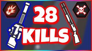 28 KILLS with MINIGUN + EXPLOSIVE ROUNDS  PRO SURVIV.IO GAMEPLAY