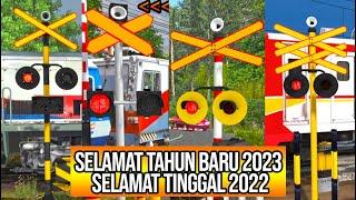 Indonesian Railroad Crossing 2022 - Kompilasi Perlintasan Kereta Api Tahun 2022  Eps 258