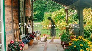 #118 530am Summer Morning Routine in the Countryside  Simple & Slow Life