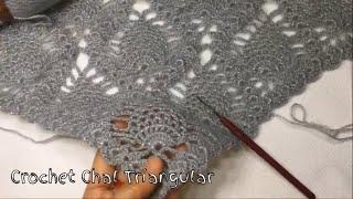 TIĞ İŞİ KOZALAK ŞAL YAPIMI #Kolay Üçgen Şal Modelleri  CROCHET CHAL TRİANGULAR