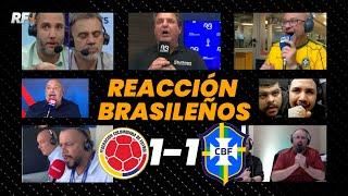 REACCIÓN DE BRASILEÑOS DURANTE COLOMBIA 1-1 BRASIL EN COPA AMÉRICA