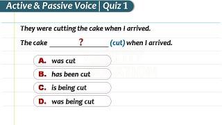 Active Voice vs Passive Voice Quiz-1  English Grammar Test by Quality Education  Active vs Passive