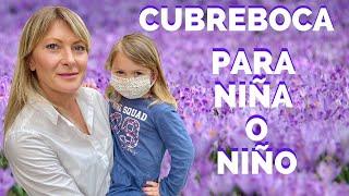 CUBREBOCA PARA NIÑANIÑO DE TELA ALGODON - CÓMO HACER MASCARILLA INFANTIL