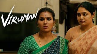 Viruman Tamil Movie  Karthi throws stones at his house  Karthi  Aditi Shankar  Soori