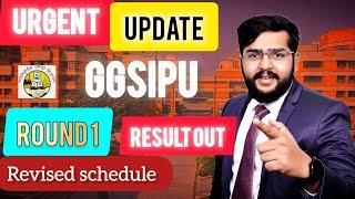 Urgent Update  GGSIPU Counselling 2024 Round 1 Result Out  Cut Offs Very Low Counselling Schedule