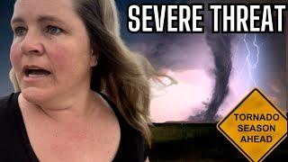 Tornado Season Starts Now  Rush To Keep Safe In this Severe Threat  Large Hail & High Wind