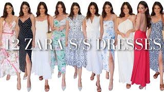 12 ZARA SPRING SUMMER DRESSES  OCCASION WEAR & CASUAL DAY  NEW IN HAUL