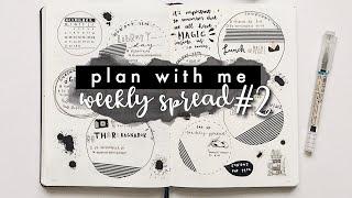 plan with me  weekly spread #2 bullet journal