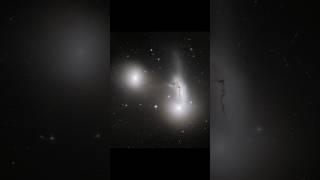 HCG 90 Trio of Galaxies Mix it Up #shorts