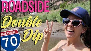 #671 Roadside Interstate Double Dip Skinny Dipping and Soaking in Full View of I-70