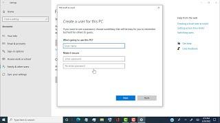 how to create  add new user account on windows laptop or pc  create a guest user