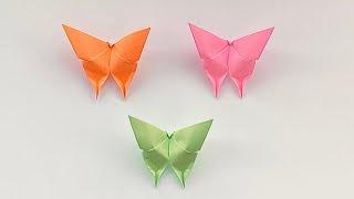 Easy Origami Butterfly In only 3 Minutes  Very Easy Paper Butterfly 