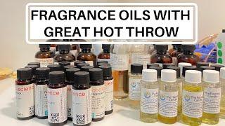 FRAGRANCE OILS WITH GREAT THROW