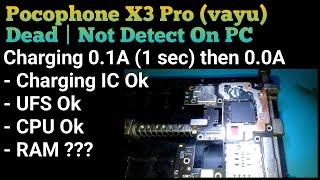 Poco X3 Pro Charging No Ampere  After Reballing CPU RAM Detect 9008 Mode @mobilecareid