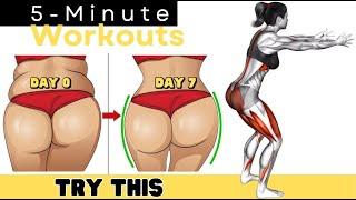 5 Minute Butt and Thigh Workout - Exercises to Lift and Tone Your Butt and Thighs