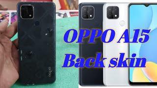 OPPO A15 Back skin Lamination wrapping sticker paper #shorts #youtubeshorts #mobileskinsticker