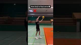 How not to float serve  #volleyball
