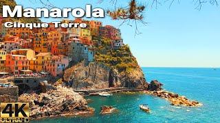 Cinque Terre Italy Walking Tour - Manarola Italy Walking Tour 4k UHD 60 fps