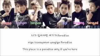 Infinite - Paradise HangulRomanizationEnglish Color & Picture Coded HD