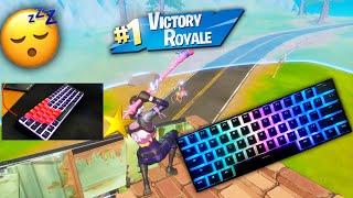 1 HOUR Chill & Relaxing LoFi Mechanical Keyboard Sounds ASMR Fortnite Gameplay