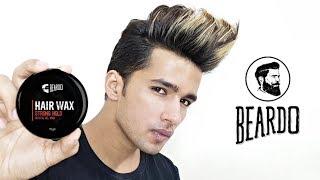 Beardo Hair Wax Strong Hold Review  How to use Beardo Hair wax