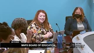 091322 MNPS Board of Education