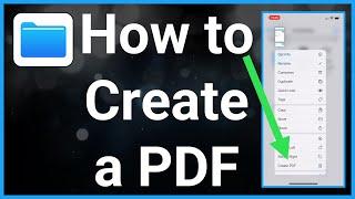 How To Create PDF File On iPhone