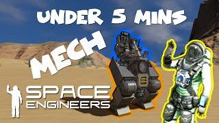 Lets Build A MECH in 5 mins  Space Engineers