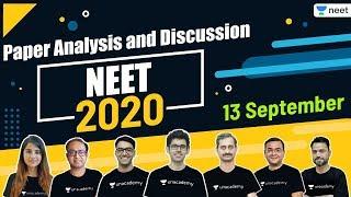 NEET Paper Analysis & Discussion NEET 2020  Physics  Chemistry  Biology  Unacademy NEET