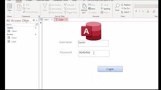 access database programmer Creating Login form on Access using VBA