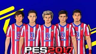 FACEPACK ATLETICO MADRID 2025 NEW UPDATE FOR PES 2017 PATCH T99