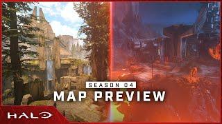 Scarr and Forest Map Preview  Season 4 Infection  Halo Infinite