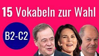Deutsch Wortschatz C1 Bundestagswahl 2021  Deutsch mit Benjamin