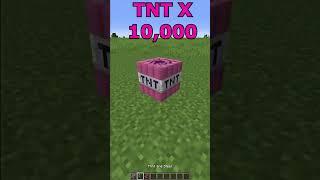 1 TNT Vs 1 Million TNT Minecraft #shorts