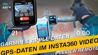  INSTA360 Ace Pro GPS Remote & so integrierst Du Garmin & Apple in Dein Video ‍️