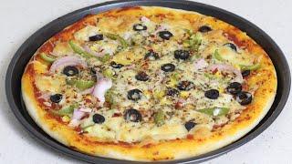 No yeast pizza recipe  veg pizza without yeast