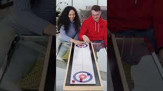 How close was that Time for a rematch? #gardengames #shuffleboard #curling