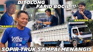 Sedih  Sopir Truk Sampai Menangis Ditolong Farid Bocil Tanpa Minta Bayaran di Sitinjau Lauik