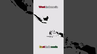 West Indonesia VS East Indonesia  #geography #edit #viral