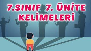 7. Sınıf İngilizce 7. Ünite Kelimeleri  Dreams