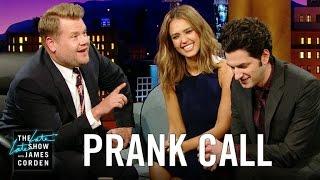 Jessica Alba Prank Calls Her Company w Ben Schwartz & James Corden