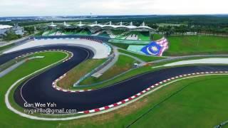 F1 Sepang International Circuit   Sepang Malaysia  Aerial video
