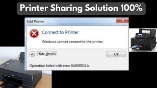 How to Fix Windows Cannot Connect to Printer - Error 0x0000011b